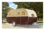 Buy Brown and White Travel Trailer at AllPosters.com