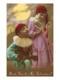 Wont You Be My Valentine? Child Clowns