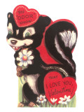 Buy Skunk Valentine Card at AllPosters.com