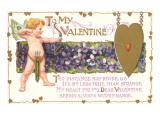 To My Valentine, Cupid with Violets