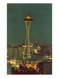 Buy Night, Space Needle, Seattle, Washington at AllPosters.com