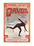 Buy Swiss Speed Skating Poster, Davos at AllPosters.com