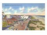 Buy Boardwalk and Beach, Myrtle Beach, South Carolina at AllPosters.com