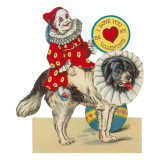 Clown on St. Bernard, Be My Valentine