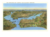 Relief Map of San Francisco, San Francisco, California