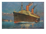 Ocean Liner Coming into Port