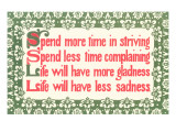 Spend More Time in Striving