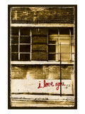 I Love You Kunstdruck