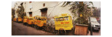 Public School Rickshaws Parked in Front of a Building, Old Delhi, Delhi, India