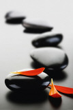 Zen Stones-Red Poster