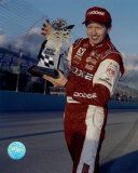 Bill Elliott Portrait With Homestead Trophy