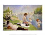 Bathers at Asnieres Art Print