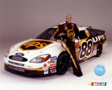 Dale Jarrett Portrait With Car