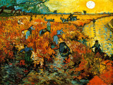 The Red Vineyard at Arles, c.1888 Art Print