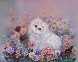 Kittens and Flowers IV