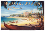 Waikiki Beach Art Print