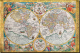 Antique Map, Orbis Terrarum, 1636