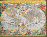 Antique Map, Orbis Terrarum, 1636