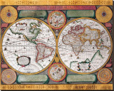 Buy Antique Map, Terre Universelle, 1594 at AllPosters.com