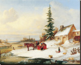 Buy Habitants by a Frozen River at AllPosters.com