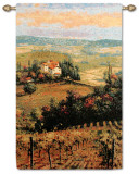 Golden Vineyard II Wall Tapestry