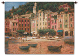 Portofino Scene Wall Tapestry