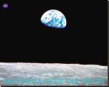 Earthrise over the Moon