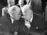 Warren Austin and George C. Marshall Talking During the U.N. Assembly