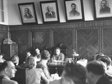 Director of Stalin Auto Works Ivan Likhacher Having a Meeting