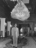 New Philippine President Carlos Garcia Waiting for Final Tabulation Fof Votes in Malacanan Palace