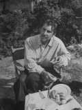 Director Emilio Fernandez Working on a Film