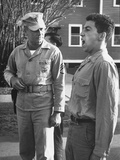 William S. Trope Watching in Contemptuous Silence as Boot Marine Is Sounding Off Cadence