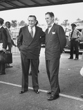Oscar L. Chapman Standing with Steven A. Mitchell