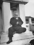 Rickshaw Puller, Buddha, Gesturing as He Tells a Story