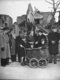 Delegates Martin Kyne, R. J. Thomas, Reid Robinson, James B. Carey, John Greene Visit Bombed Town
