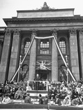 Winston Churchill Speaking at the Blenheim Palace Fete