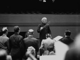 Conductor Arturo Toscanini Conducting the Metropolitan Opera Stars