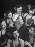 Chinese Entertainers Mingling with a US Sailor at a Nightclub
