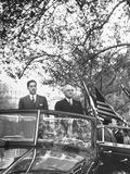 Miguel Aleman and Harry S. Truman Riding in Welcoming Parade