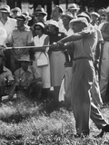 Golfer Ben Hogan Getting Himself Out of the Rough, on His Second Shot on the 17th Hole