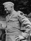 General Dwight D. Eisenhower in Uniform Visiting West Point Military Academy