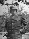 American General George S. Patton in Normandy, France