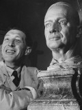 Buy Bernard Tussaud with His Clay Model of General Douglas Macarthur at AllPosters.com