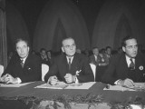 Gov. Andrew F. Schoeppel, Gov. Edward J. Thye and Horace A. Hildreth Attending the Gov. Conference