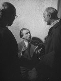 Director Rudolf Steinboeck Working on a Theater Production