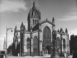 A Statue of the Fifth Duke of Buccleuch, Standing in Front of St. Giles Church