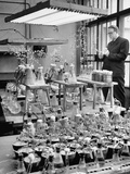 Nobel Prize-Winning Biologist Arturo Virtaanen Working in Roof Laboratory
