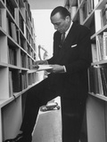 Louis Jouvet Reading Through Some Papers
