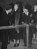 Buy Eleanor Roosevelt Looking Up at the Demonstration of Rescue Work Being Put at AllPosters.com