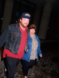 Comedians Tom Arnold and Roseanne Barr